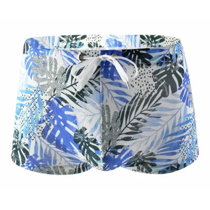 Blue Leaf Swim Shorts