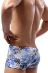 Blue Leaf Swim Shorts side