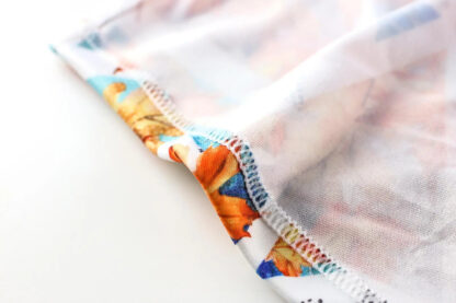 Brown Leaf Sunga Swim Shorts Detail