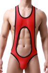 Cut Out Singlet With Open Backside in Red and Black