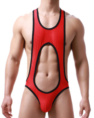Cut Out Singlet With Open Backside Red2