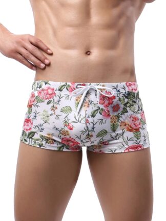 Floral Sunga Swim Shorts Front
