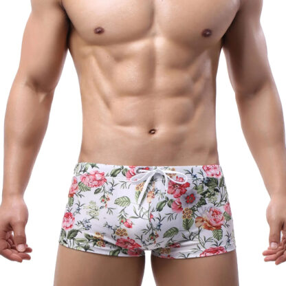 Floral Sunga Swim Shorts Front