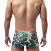 Green Leaf Swim Shorts Back