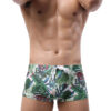 Green Leaf Swim Shorts Front