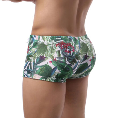 Green Leaf Swim Shorts Side