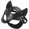 Half Face Vegan Leather BDSM Mask