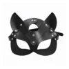 Half Face Vegan Leather BDSM Mask