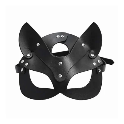 Half Face Vegan Leather BDSM Mask