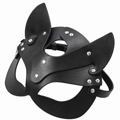 Half Face Vegan Leather BDSM Mask