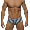 Victory Striped Swim Briefs front view