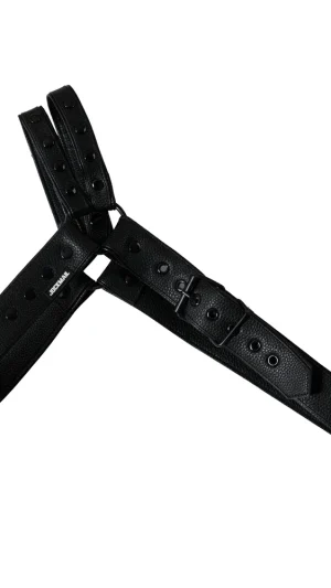 JM991 Synthetic Leather Gladiator Harness black