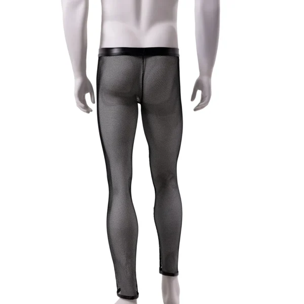 Mesh Sheer Long Pants In Black 2