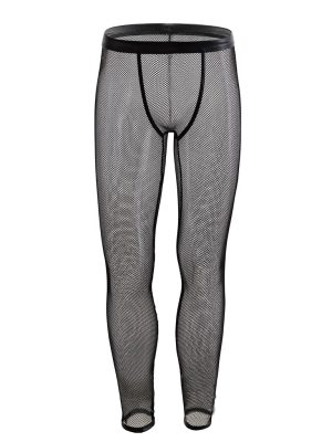 Mesh Sheer Long Pants In Black Mesh Sheer Long Pants In Black