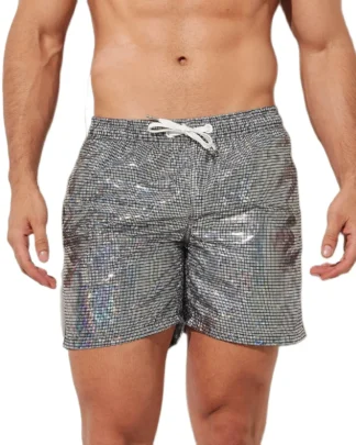 Mirrorball Swim Trunks front view