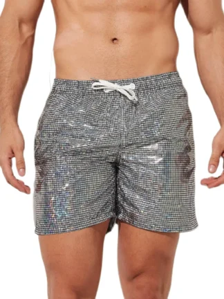 Mirrorball Swim Trunks front view