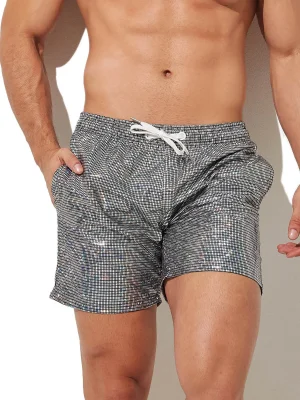Mirrorball Swim Trunks front view