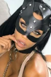 Half Face Vegan Leather BDSM Mask