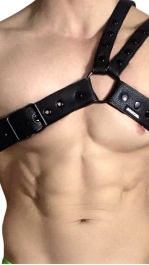 Model In Jm991 Synthetic Leather Gladiator Harness Black Model In Jm991 Synthetic Leather Gladiator Harness Black