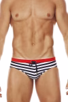 Monte Carlo Swim Briefs in black front view