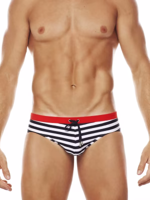 Monte Carlo Swim Briefs black front Monte Carlo Swim Briefs in black front view