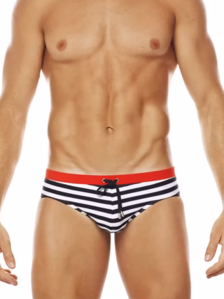 Monte Carlo Swim Briefs in black front view
