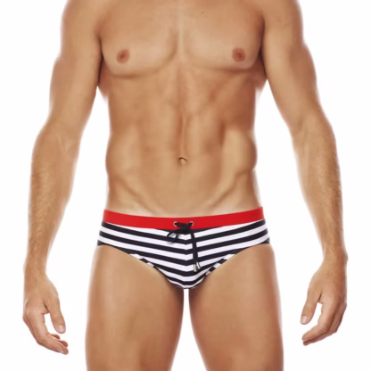 Monte Carlo Swim Briefs in black front view