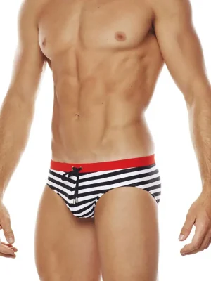Monte Carlo Swim Briefs in black side view