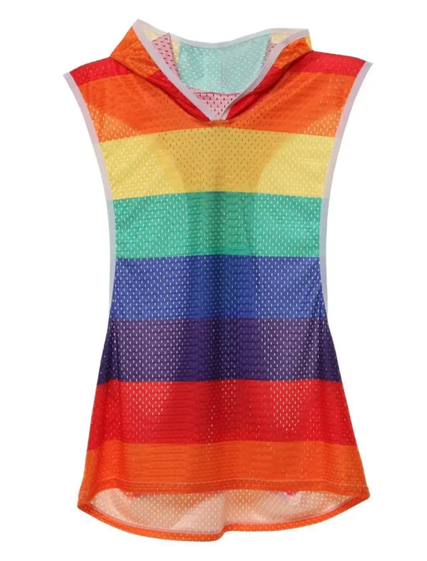 Rainbow Muscle Tank Hoodie