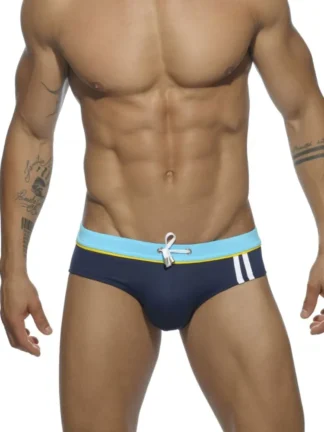 Triumph Swim Briefs in navy blue front view