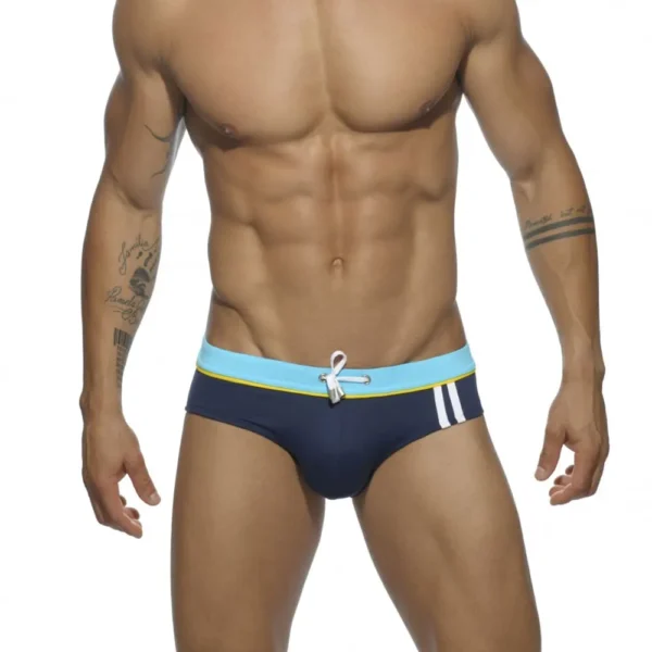 Triumph Swim Briefs in navy blue front view