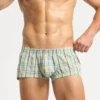 Checkered Fit Trunks 220506 Yellow
