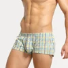 Checkered Fit Trunks 220506 Yellow 3