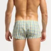 Checkered Fit Trunks 220506 Yellow 4