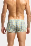 Checkered Fit Trunks 220506 Yellow 4