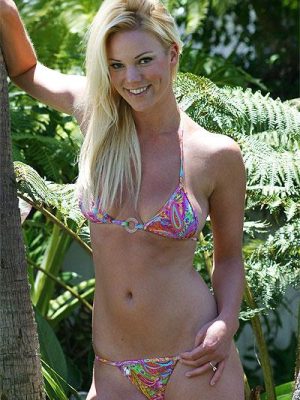 Pink Paisley G-string Bikini