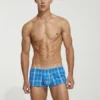 Plaid Fit Trunks 230506 Blue