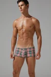 Plaid Fit Trunks 230507 Pink