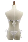 White Sheer Mesh Bandeau Bikini