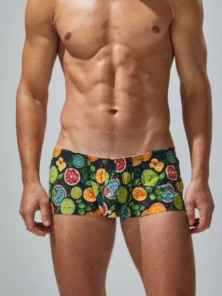 Tight Fit Citrus Fruit Boxer Briefs