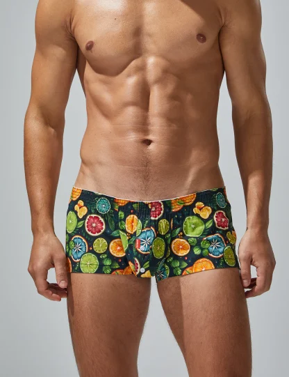 Tight Fit Citrus Fruit Boxer Briefs