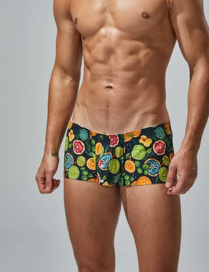 Tight Fit Citrus Fruit Boxer Briefs