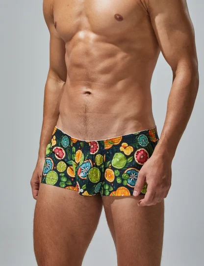 Tight Fit Citrus Fruit Boxer Briefs