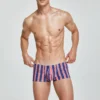 Tight Fit Striped Boxer Briefs 230509 in Navy