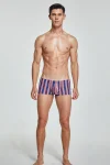 Tight Fit Striped Boxer Briefs 230509 in Navy