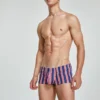Tight Fit Striped Boxer Briefs 230509 in Navy