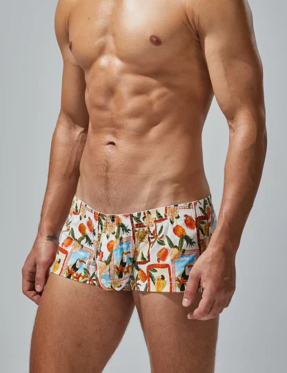 Tight Fit Tropical Boxer Briefs