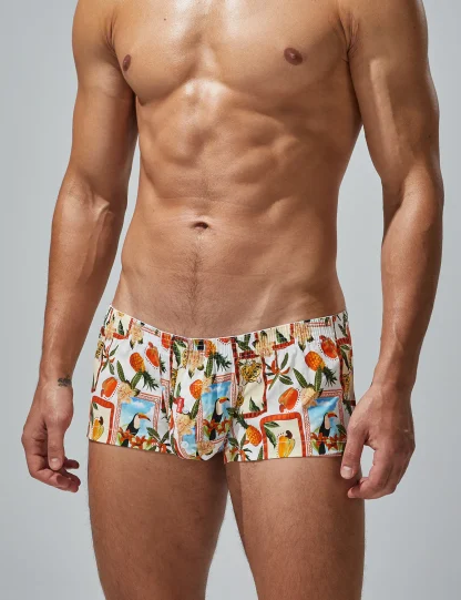 Tight Fit Tropical Boxer Briefs