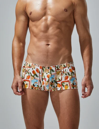 Tight Fit Tropical Boxer Briefs