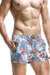 Tropic Floral Blue Surf Trunks